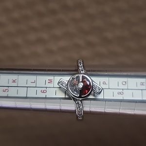 Sterling silver pokemon ball ring size 7 new